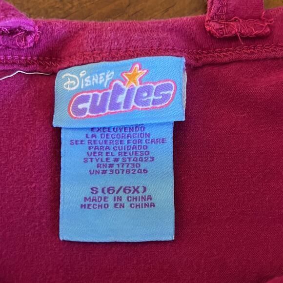 Disney Cuties Girls S 6-6X Baby Bambi Raspberry Embellished Knit Top - Picture 3 of 8